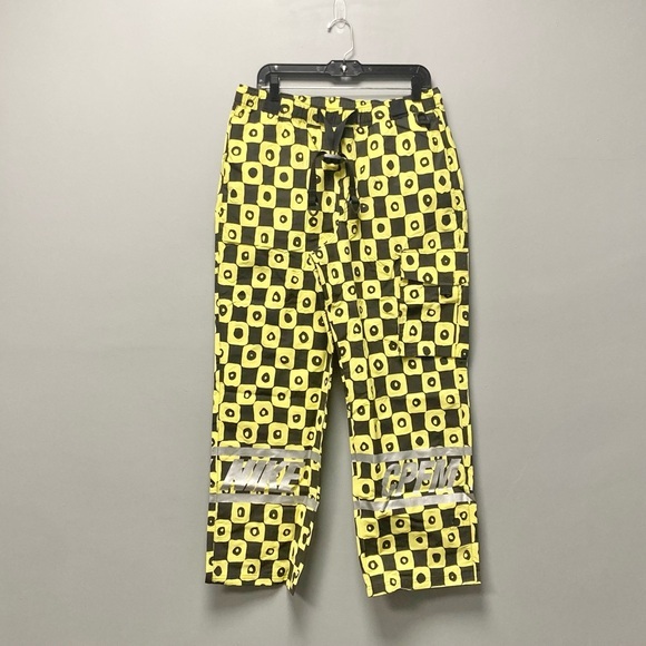 Nike x Cactus Plant Flea Market CPFM Yellow Black Patterned Pants Size Medium - Picture 1 of 16